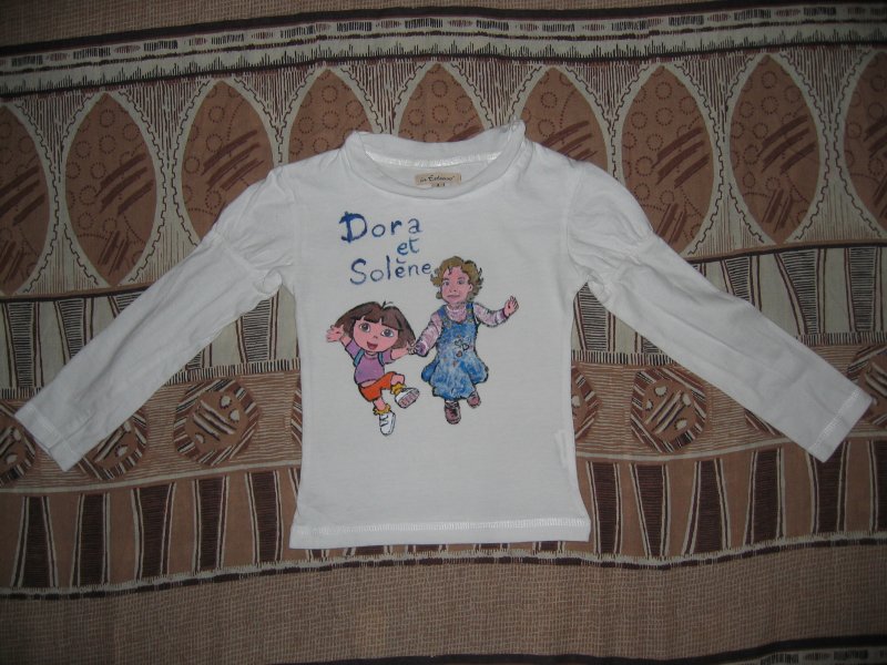 t-shirt Dora l’exploratrice et Solène